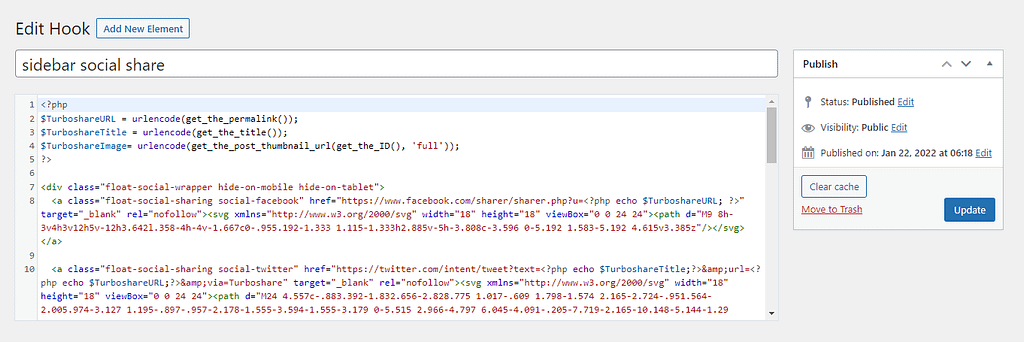 adding php code to hook generatepress