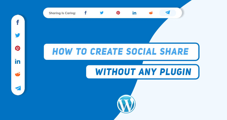 Create a Social Share button without plugins