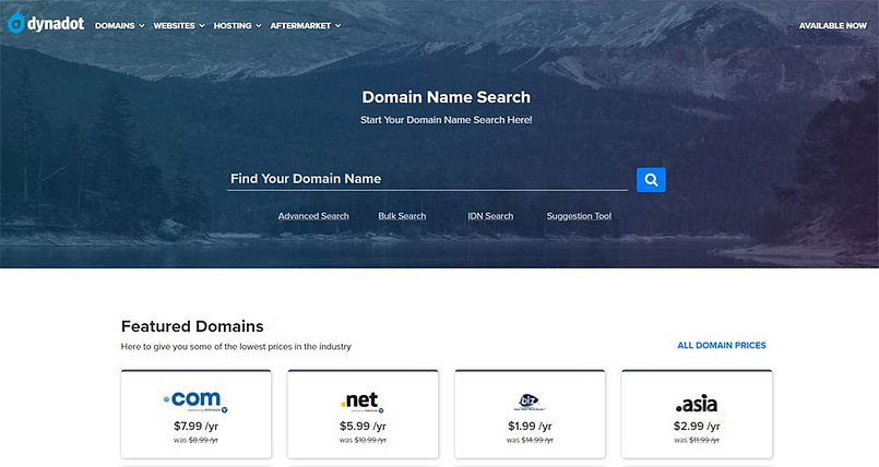 dynadot domain pricing