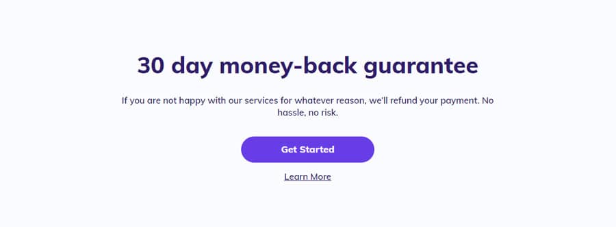 hostinger money back guarantee